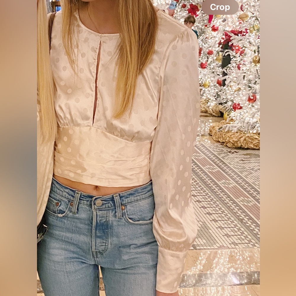 Blush long sleeve top